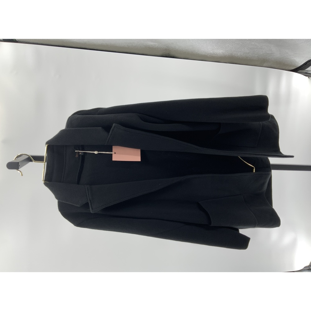 Quince Women's 100% Organic Cotton Knit Blazer Black S